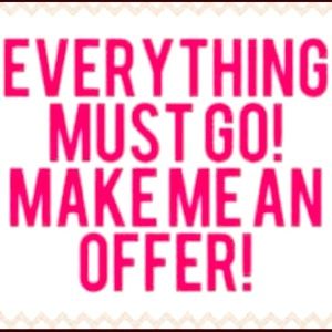 Closet clear out. Everything must go!